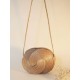 Sac à main artisanal - Capim dourado – BANDOLIÈRE MINI PARIS - L 19cm x H 13,5 cm x l 5cm - Sloweco