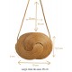 Bolso de mano artesanal - BANDOLERA MINI PARIS  - Capim dourado – Oro vegetal - Largo 19 x Alto 13,5 x Ancho 5 - Sloweco