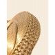 Bolso de mano artesanal - BANDOLERA MINI PARIS  - Capim dourado – Oro vegetal - Largo 19 x Alto 13,5 x Ancho 5 - Sloweco