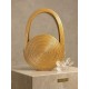 Bolso de mano artesanal - SOL DORADO - Capim dourado - Oro vegetal – Largo 24 x Alto 23 x Ancho 6 cm - Sloweco