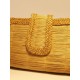 Bolso de mano artesanal - SOL DORADO - Capim dourado - Oro vegetal – Largo 22 x Alto 13 x Ancho 5,5 cm - Sloweco