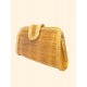Bolso de mano artesanal - SOL DORADO - Capim dourado - Oro vegetal – Largo 22 x Alto 13 x Ancho 5,5 cm - Sloweco