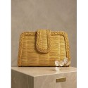 Sac à main artisanal -  LUZ DORADA - Capim dourado – L 22 x H 13 x 5,5 cm – Sloweco