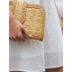 Bolso de mano artesanal - SOL DORADO - Capim dourado - Oro vegetal – Largo 22 x Alto 13 x Ancho 5,5 cm - Sloweco