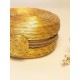 Cajita ovalada artesanal - Capim dourado - Oro vegetal – Largo 9 x Alto 8 x Ancho 4 cm - Sloweco