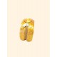 Cajita ovalada artesanal - Capim dourado - Oro vegetal – Largo 9 x Alto 8 x Ancho 4 cm - Sloweco
