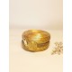 Boîte ovale artisanale -  Capim dourado – L 9 x H 8 x 4 cm – Sloweco