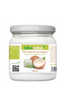 Huile de coco vierge extra Bio - Bibonatur - 500 ml.
