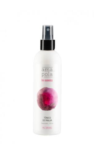 Tónico facial ecológico de malva - Amapola - 125 ml.