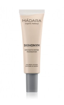 Fond de teint bio semi-mat - Péptides - 015 STONE  SKINONYM - MÁDARA - 30 ml.