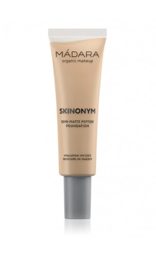 Base de maquillaje bio semimate - Péptidos -  035 TRUE BEIGE - SKINONYM - MÁDARA - 30 ml.