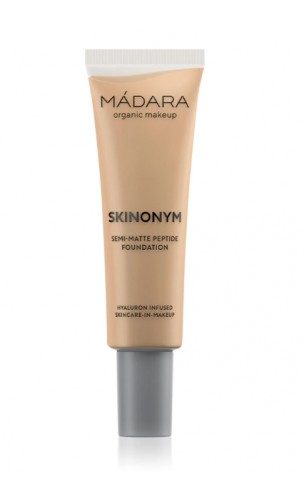Fond de teint bio semi-mat - Péptides - 040 SAND - SKINONYM - MÁDARA - 30 ml.