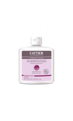 Shampooing bio au Bambou pour cheveux secs - Cattier - 250 ml.