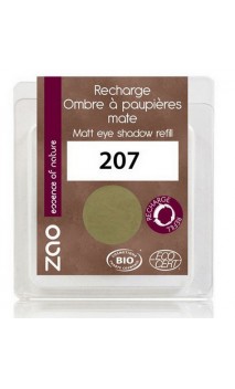 Recharge ombre à paupières bio - Vert olive - Mate - ZAO - 207