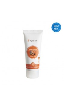 Crème mains bio For happy hands Abricot & Fleur de Sureau - Benecos - 75 ml.
