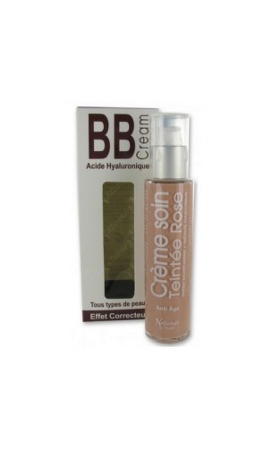 BB Cream bio Acide Hyaluronique (rose) - Naturado en Provence - 50 ml.