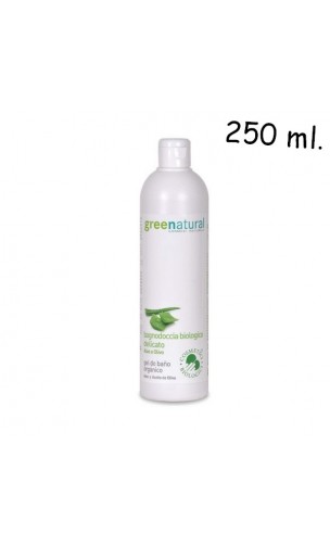 Gel douche BIO à l'aloe vera et à l'olive - Greenatural - 250 ml.