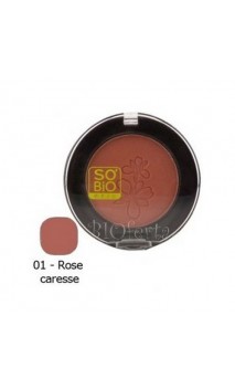 Fard à joues BIO Lumière 01 Rose caresse - SO'BiO étic - 4,5 gr.