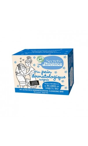 Savon dermatologique bio pH neutre - Secrets de Provence - 90 gr.