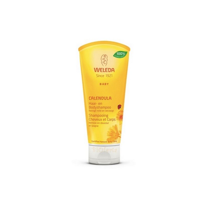 Shampooing Gel Douche Bio Au Calendula Pour Bebe Weleda 0 Ml Bioferta
