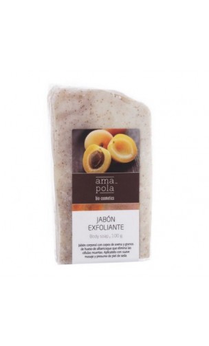 Jabón exfoliante ecológico Avena y albaricoque - Amapola - 100 gr.