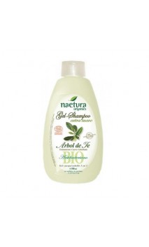 Gel & Shampooing BIO Extra doux Arbre à thé - Sans sulfates - Naetura - 500 ml.