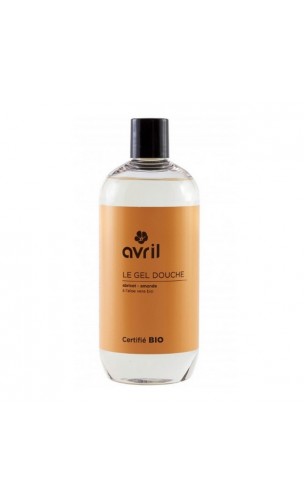 Gel douche bio Abricot & Amandes - Avril - 500 ml.