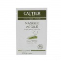 Sachet Unidose Masque BIO à l'argile verte - Peau Mixte/Grasse - Cattier - 12.5 ml.