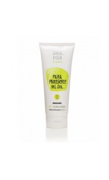 Protecteur solaire naturel FPS 25 "Pour vous protéger du soleil" (Visage et Corps) - Amapola Amazonia - 200 ml.