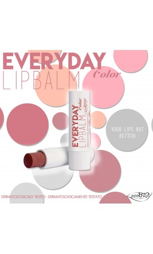 Bálsamo labial ecológico Everyday Color 02 - PuroBIO - 5 ml.