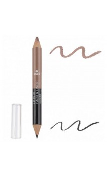 Crayon Duo BIO Fard à paupières & Crayon pour les yeux Noir Charbon / Taupe Nacré - Avril