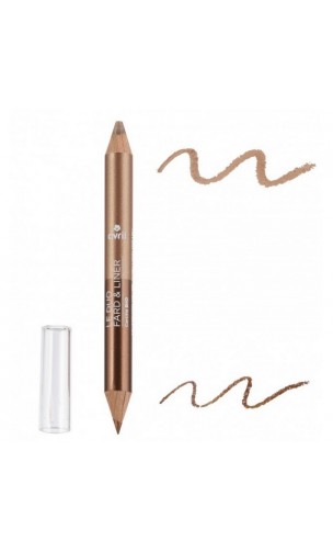 Crayon Duo BIO Fard à paupières & Crayon pour les yeux Bronze Cuivré / Beige Doré - Avril