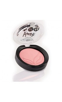 Fard à joues bio Rose satiné (avec des reflets dorés) 01 - Rechargeable - PuroBIO - 5,2 gr.