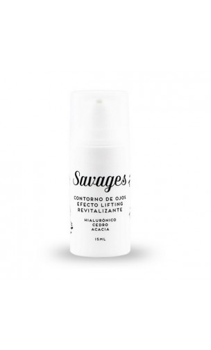 Contorno de ojos bio Efecto Lifting Ácido Hialurónico, Cedro & Acacia - Savages - 15 ml.