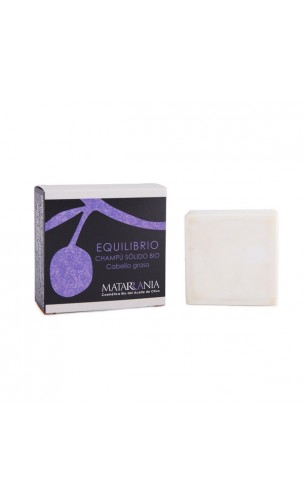 Shampooing solide bio EQUILIBRIO Cheveux gras - Matarrania - 120 ml.