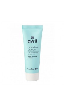 Crème de nuit Bio Peaux Normales & Mixtes à l'huile de pépins de raisin - Avril - 50 ml.