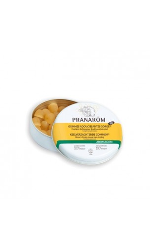 Caramelos emolientes bio Limón & miel - Aromagom - Pranarôm - 45 g.