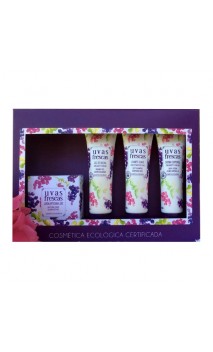 Pack mini format Uvas Frescas (Shampooing, Gel douche, Savon artisanal & Crème Corporelle)  - Uvas Frescas