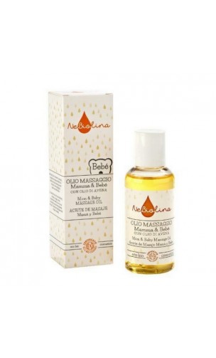 Huile de massage bio à l'huile d'avoine Maman & Bébé - NeBiolina - 100 ml