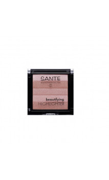 Poudre illuminatrice bio 5 Teintes 01 Nude - Highlighter - SANTE - 7 g.