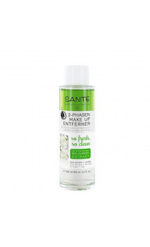 Aceite desmaquillante bifásico con Pepino bio Ojos & Labios - SANTE - 100 ml.