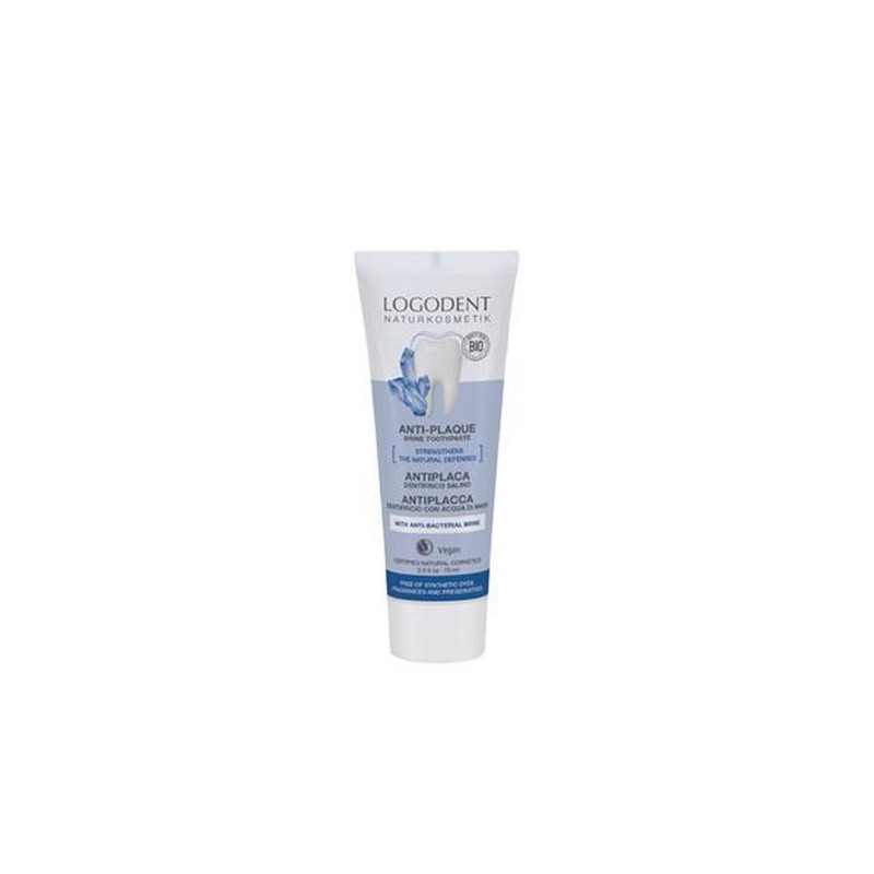 Dentifrice Bio au sel Antiplaque (Sans fluor) Logodent LOGONA 75 ml. BIOferta