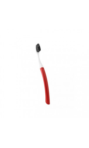 Brosse à dents Adulte - Tête interchangeable & Capuchon protecteur - Edith Soft Rouge - Bioseptyl