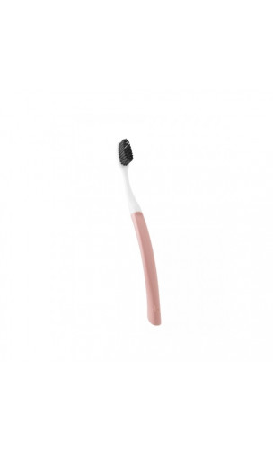 Brosse à dents Adulte - Tête interchangeable & Capuchon protecteur - Edith Soft Rose - Bioseptyl