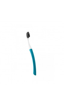 Brosse à dents Adulte - Tête interchangeable & Capuchon protecteur - Edith Medium Bleue - Bioseptyl