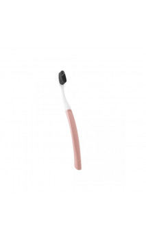 Brosse à dents Adulte - Tête interchangeable & Capuchon protecteur - Edith Medium Rose - Bioseptyl