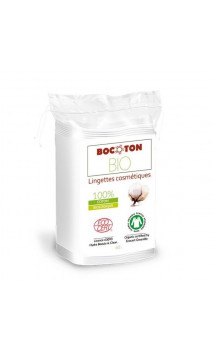 Lingettes SÈCHES bio Démaquillantes & Soin - Coton bio - BOCOTON - 60 Ud.