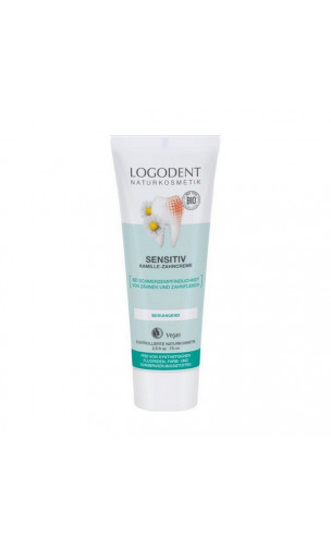 Dentífrico bio en pasta para dientes sensibles Logodent - LOGONA - 75 ml.