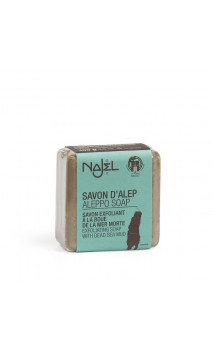 Jabón de Alepo natural con barro del Mar Muerto - Jabón exfoliante suave - Najel - 100 g.