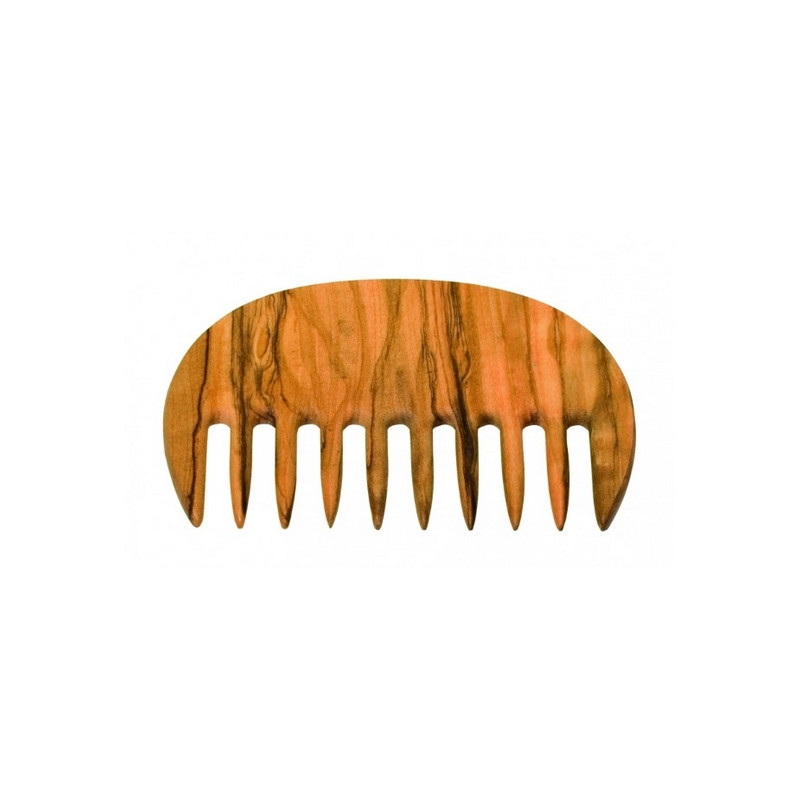 Peigne pour cheveux bouclés en bois d'olivier - Redecker - BIOFERTA
